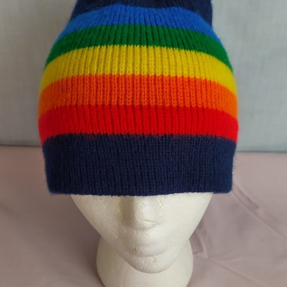 Vtg Retro Pride Rainbow Toboggan 1990s Y2K Hippie Collection - Picture 2 of 12